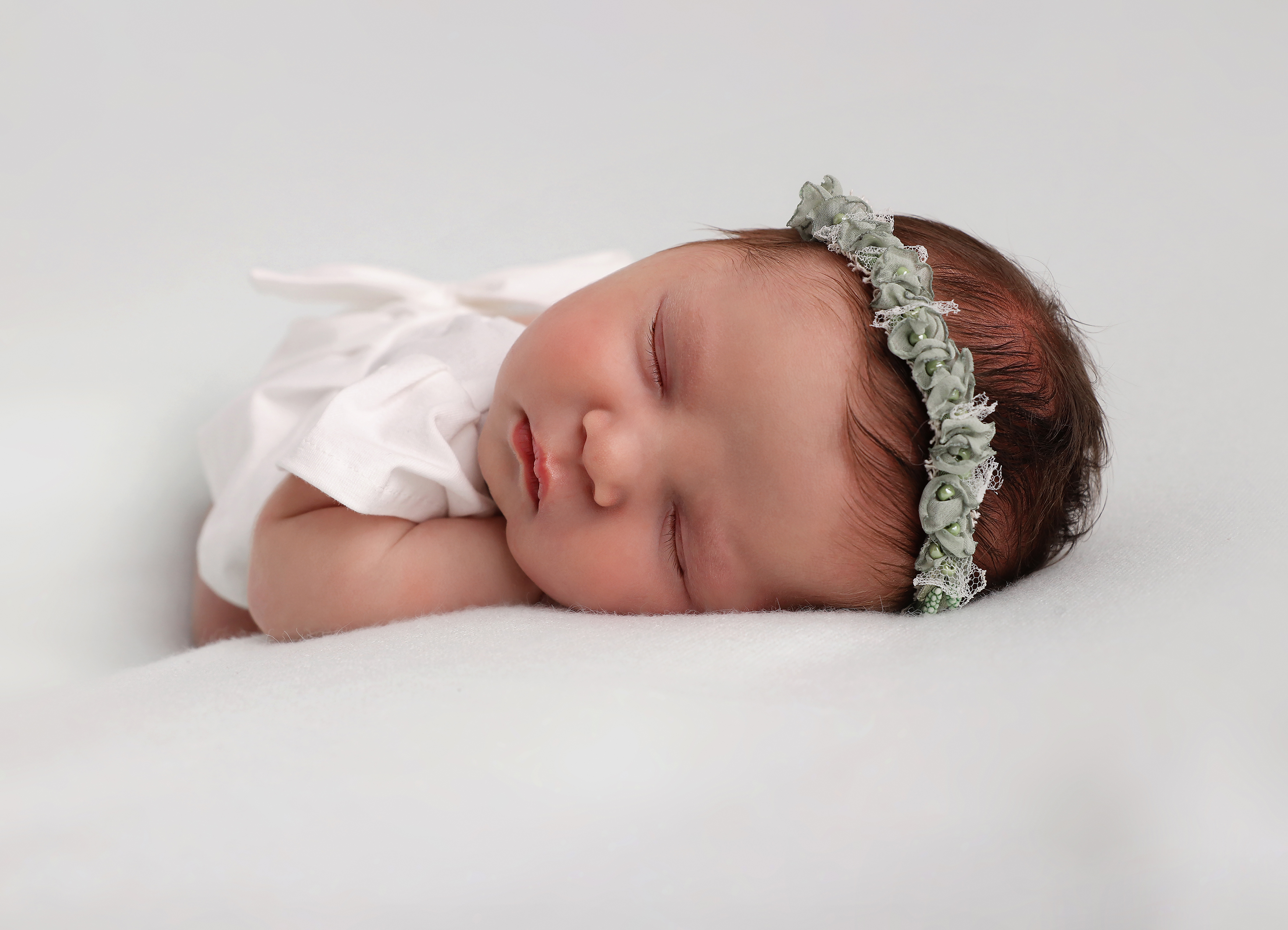 Haarreifen bei einem Baby Girl, bei Sasy Photography